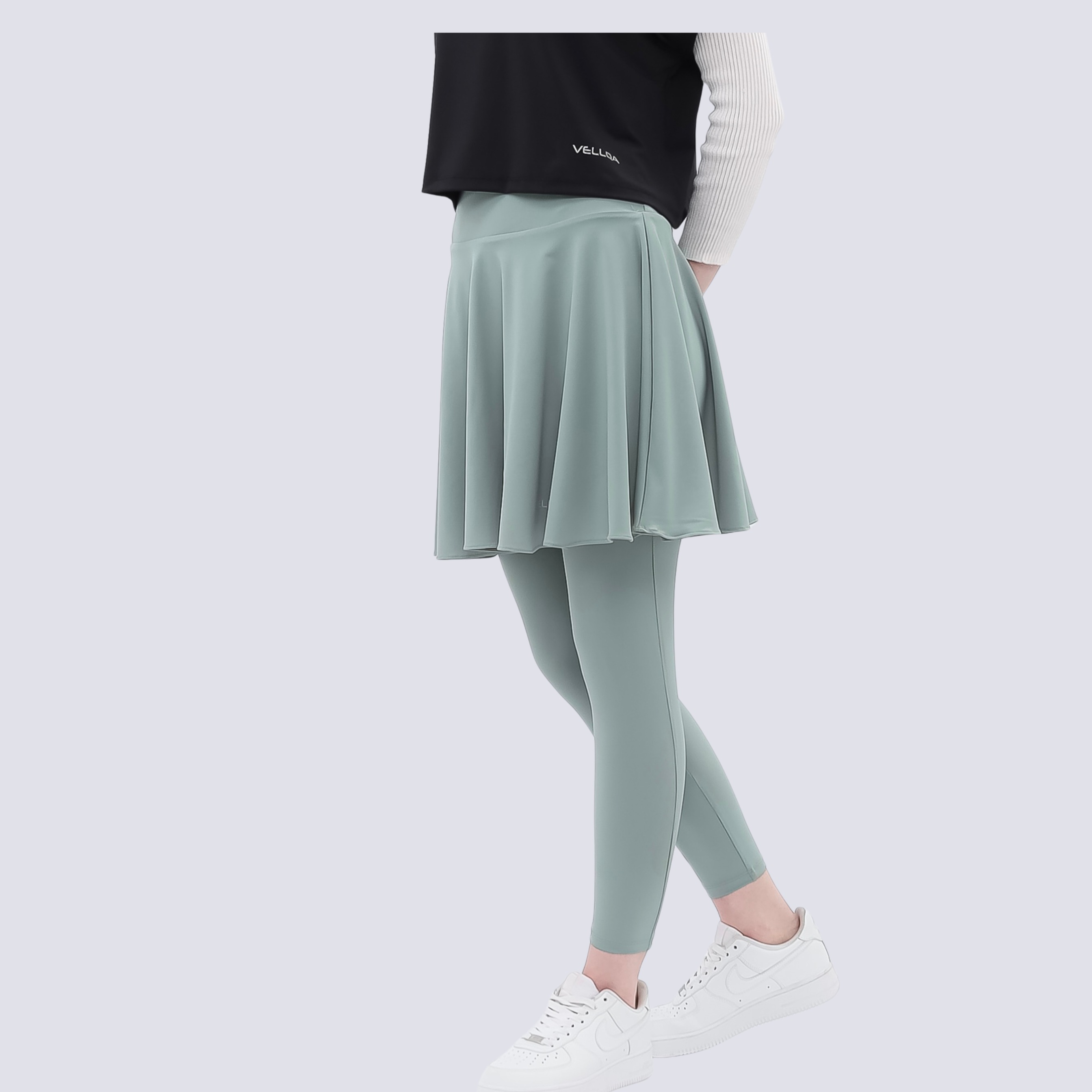 Vellqa Gaharu Legging Skirt - "Aqua"