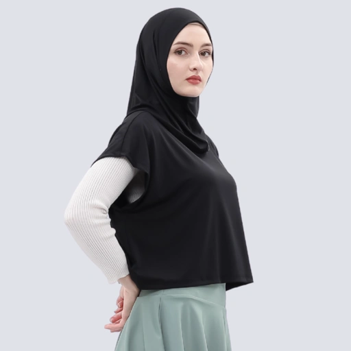 Image of Vellqa  Ranu Vest Hijab - "Black"
