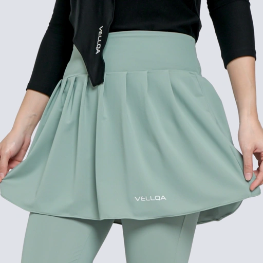 Image of Vellqa Snowbell Legging Skirt - "Aqua"