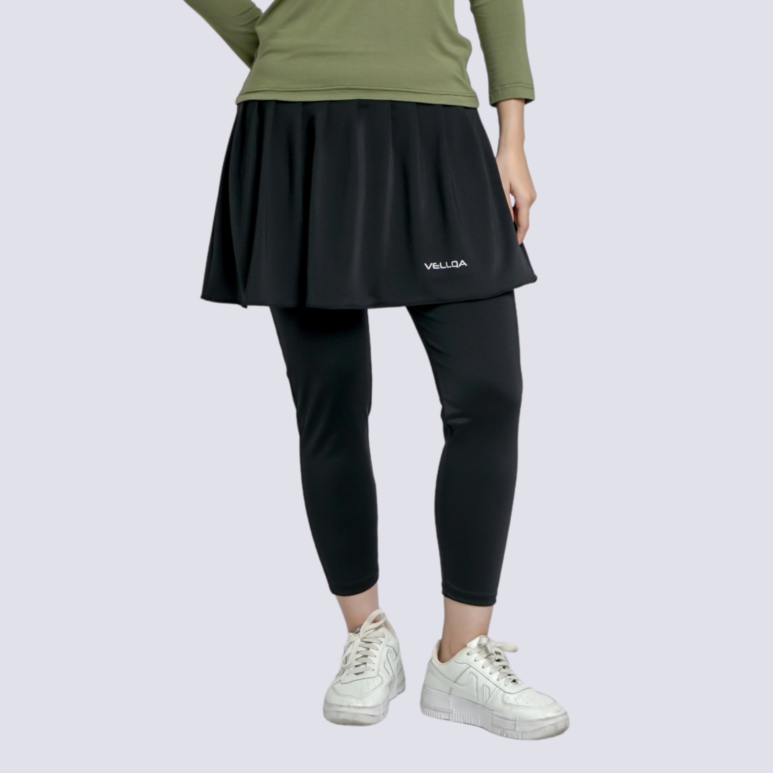 Vellqa Snowbell Legging Skirt - "Black"