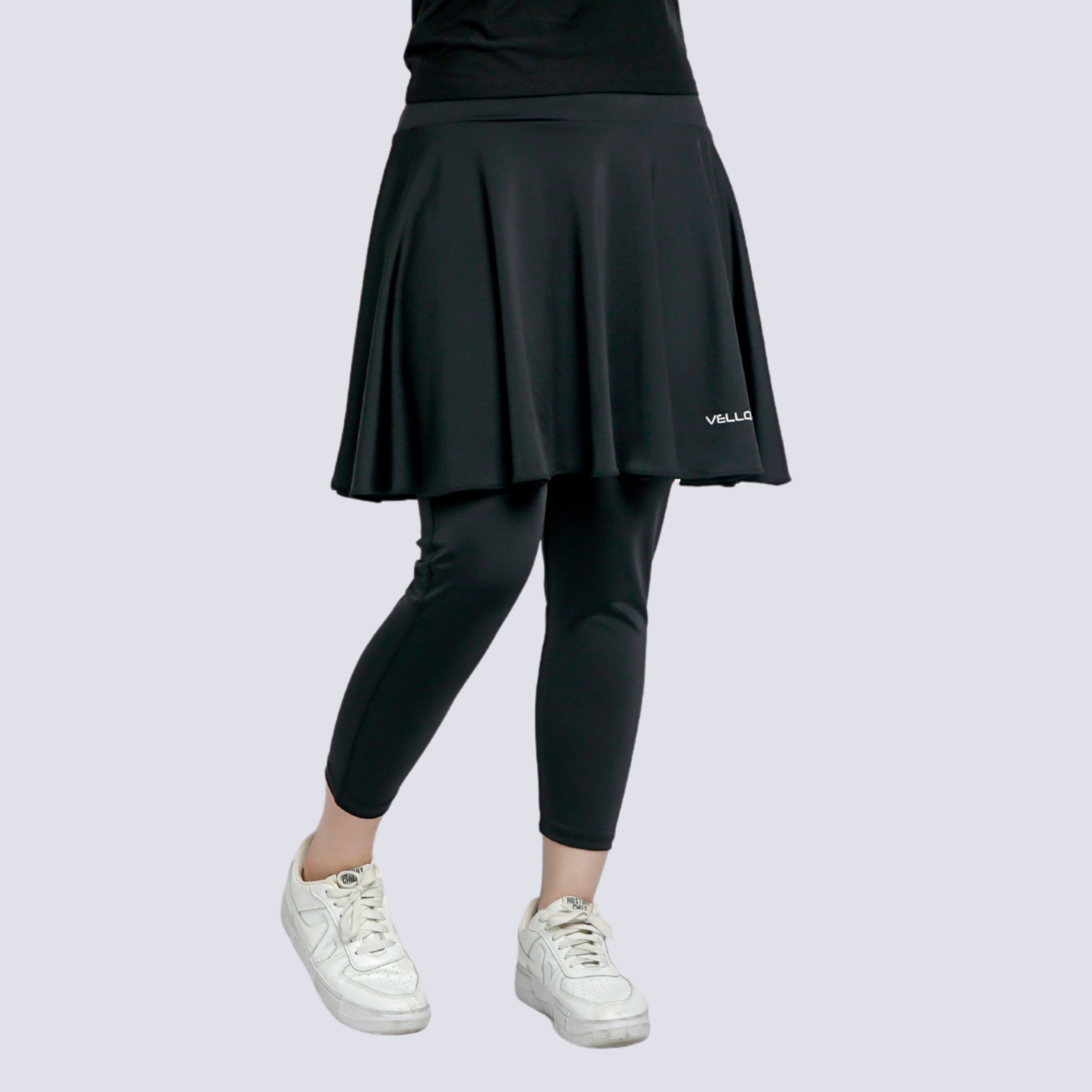 Vellqa Gaharu Legging Skirt - "Black"