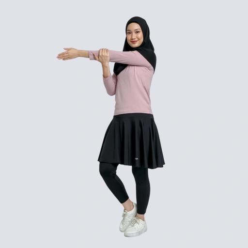 Image of Vellqa Gaharu Legging Skirt  - "Black"
