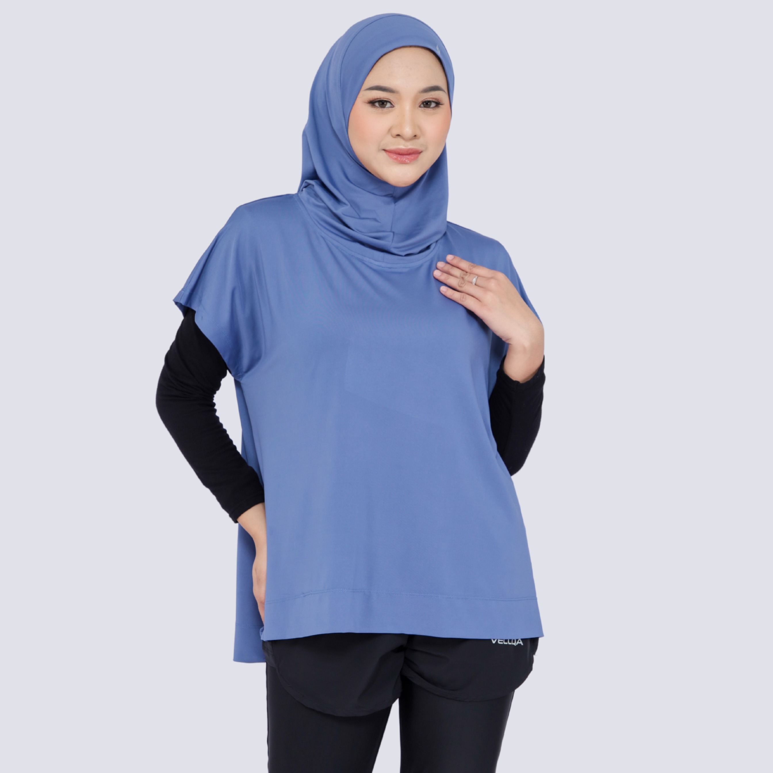 Vellqa Linden Vest Hijab - "Denim"