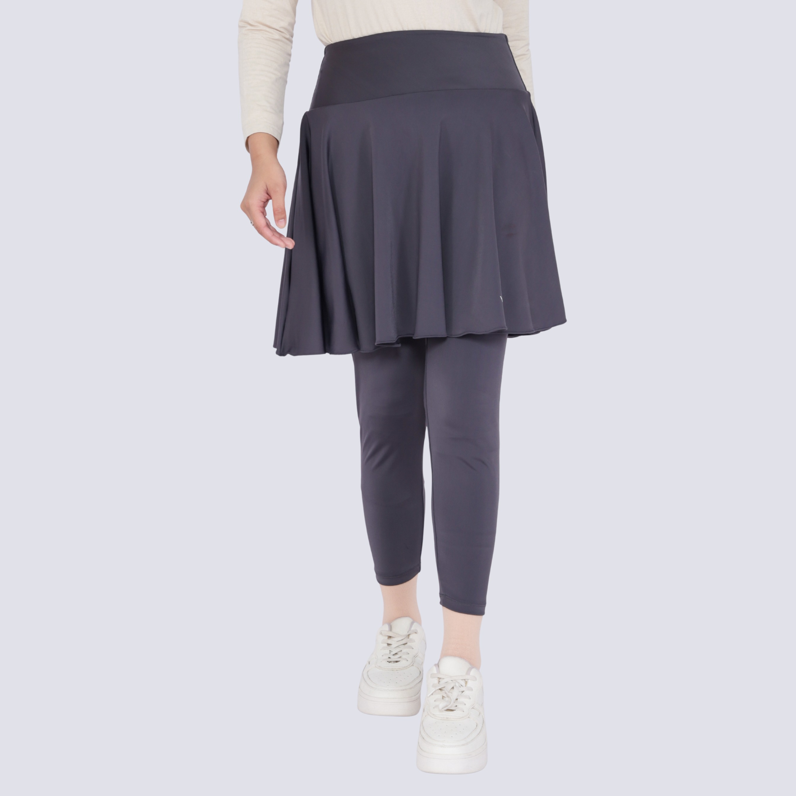 Vellqa Snowbell Legging Skirt - "Grey"