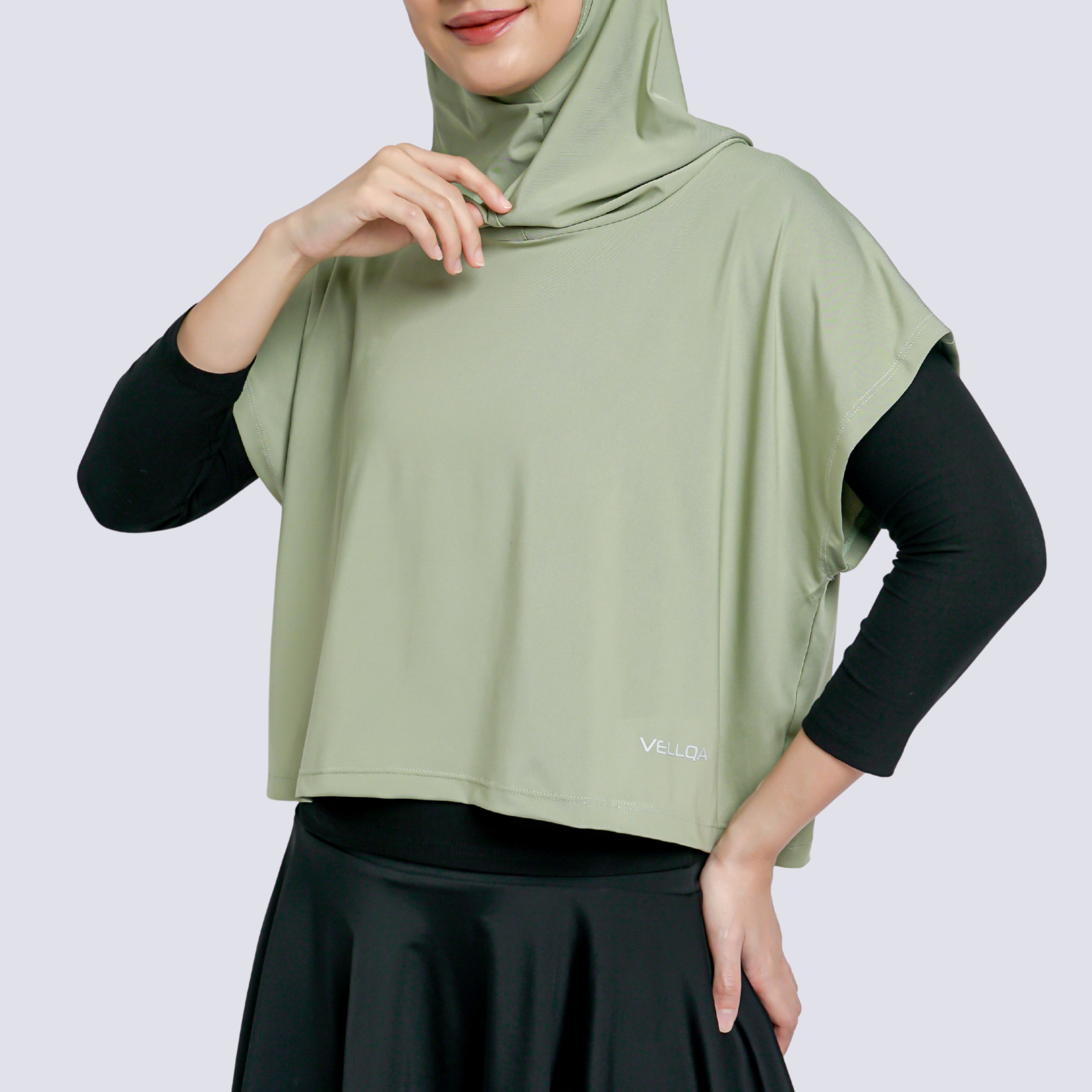 Vellqa Ranu Vest Hijab - "Green"