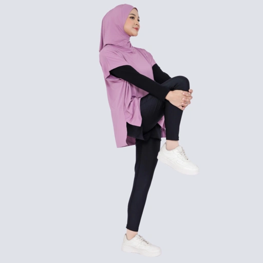 Image of Vellqa Linden Vest Hijab - "Purple"