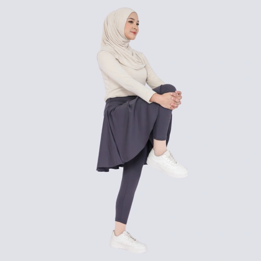 Image of Vellqa Snowbell Legging Skirt - "Grey"