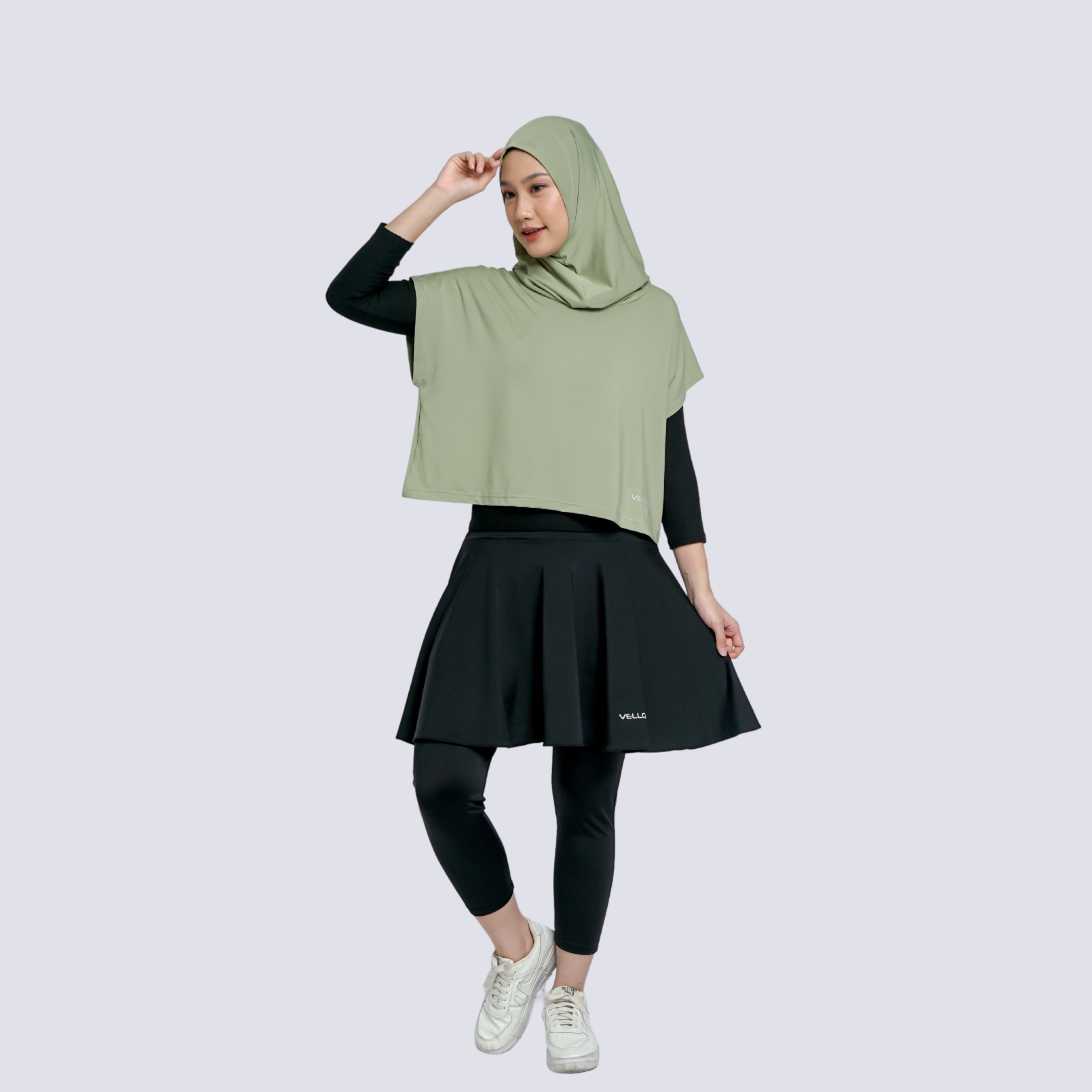 Vellqa Ranu Vest Hijab - "Green"