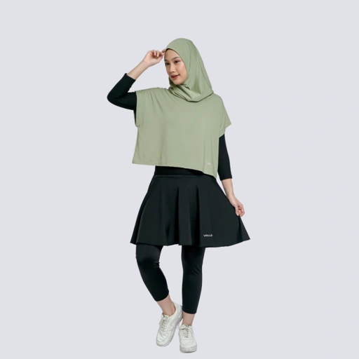 Image of Vellqa  Ranu Vest Hijab - "Green"