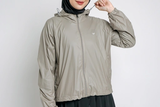 Image of Vellqa Running Jacket Waterproof Free Pouch - "Dark Grey"