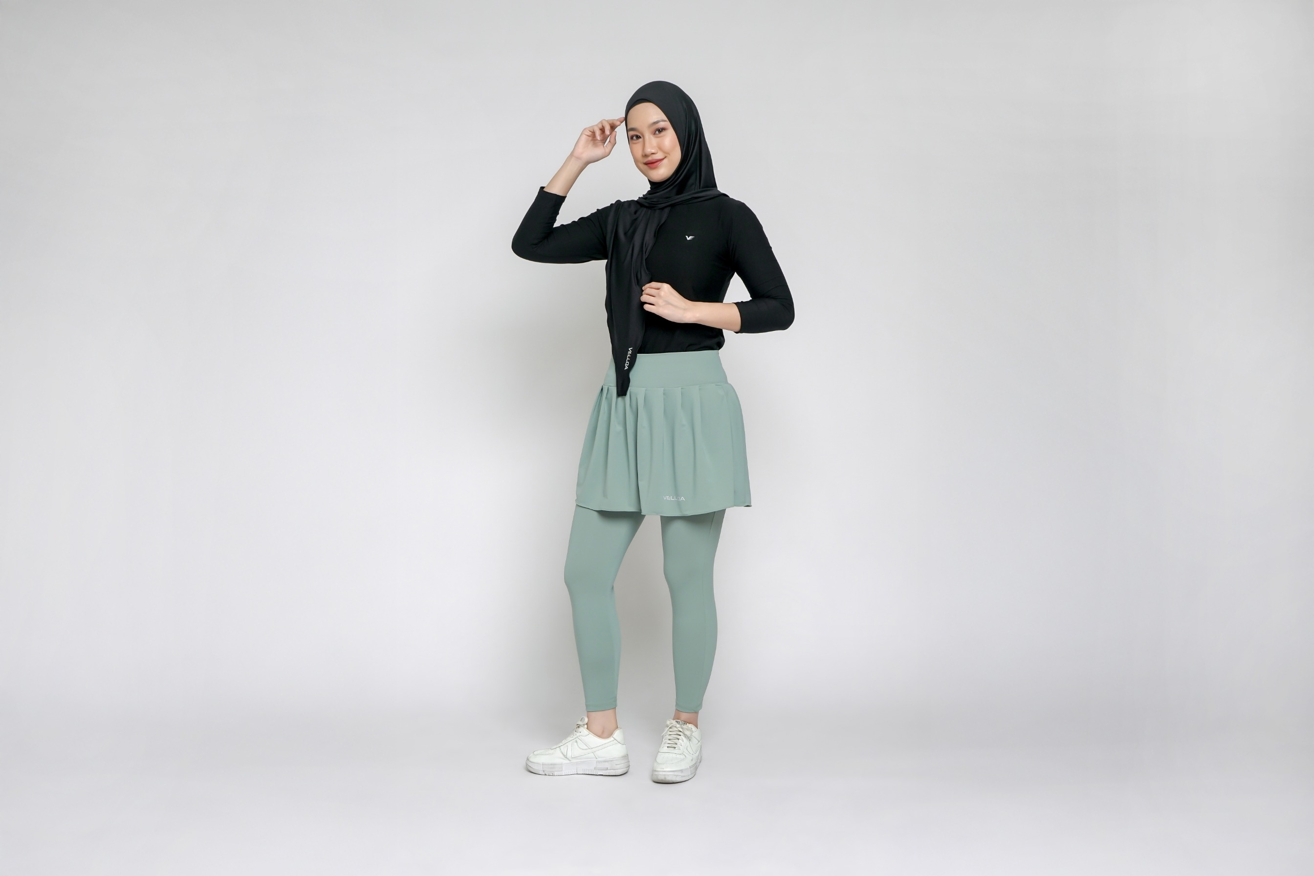 Vellqa Snowbell Legging Skirt - "Aqua"