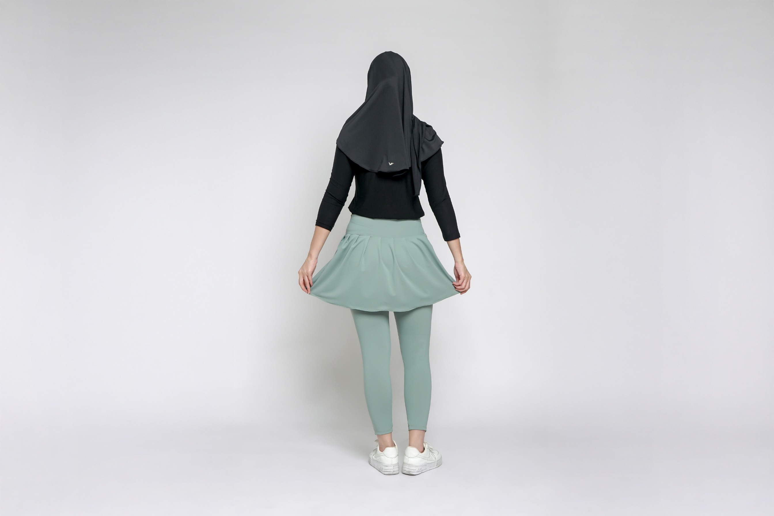 Vellqa Snowbell Legging Skirt - "Aqua"