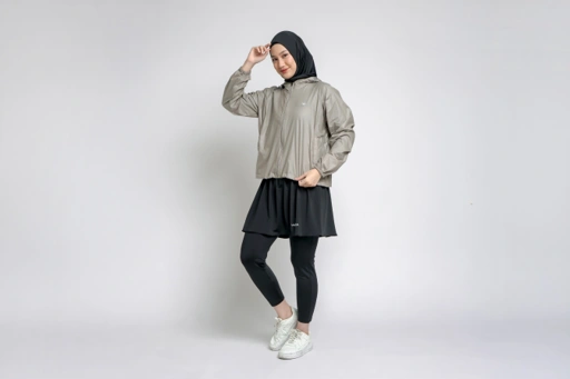 Image of Vellqa Running Jacket Waterproof Free Pouch - "Dark Grey"