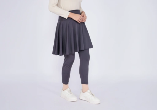 Image of Vellqa Gaharu Legging Skirt  - "Grey"
