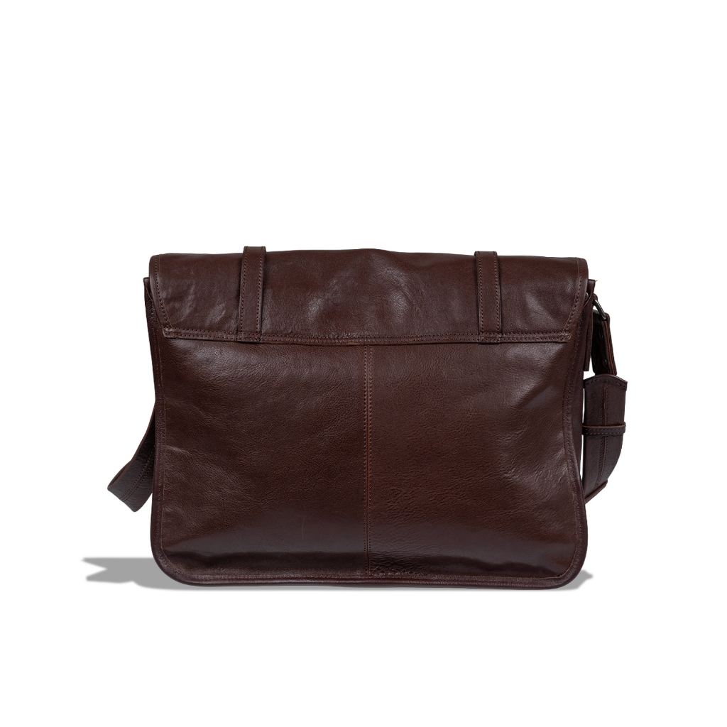 Denali Genuine Leather - Lawson Vintage Messenger Bag - Tas Selempang Pria