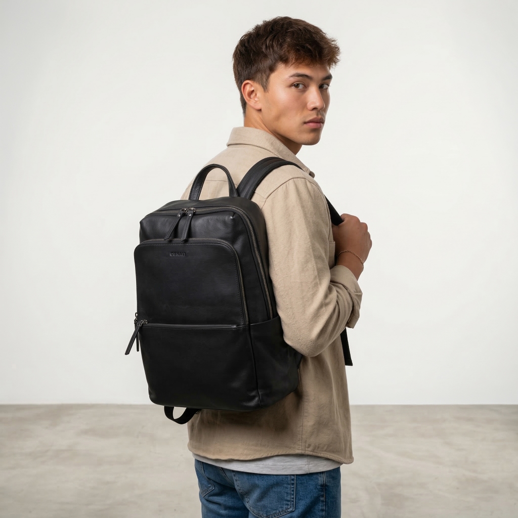 Denali Genuine Leather - Haford Backpack - Tas Ransel Pria 100% Kulit Sapi