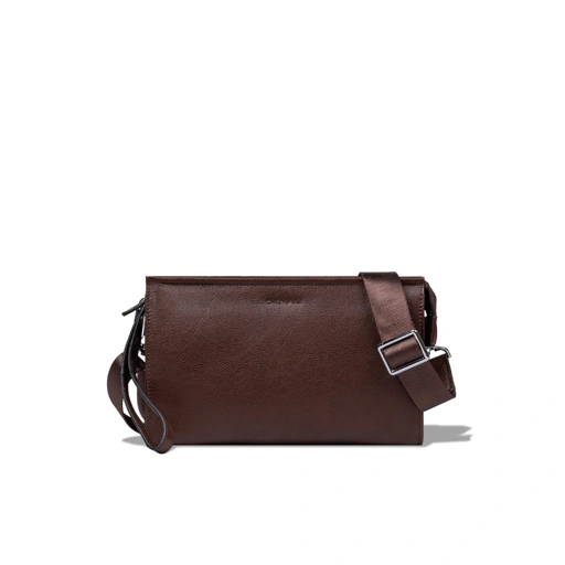 Image of Denali Genuine Leather - Noema Duo Leather Clutch Crossbody - Tas Selempang Pria 100% Kulit Sapi