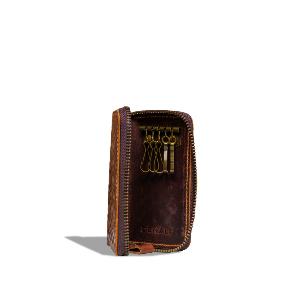 Denali - Woven Leather/Kulit Anyaman - Hikaru Key Wallet