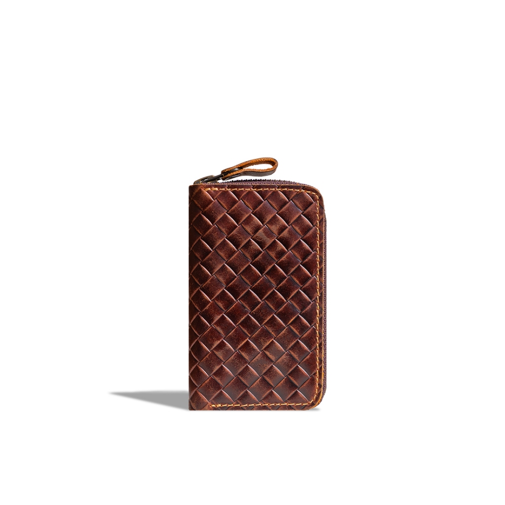 Denali - Woven Leather/Kulit Anyaman - Hikaru Key Wallet