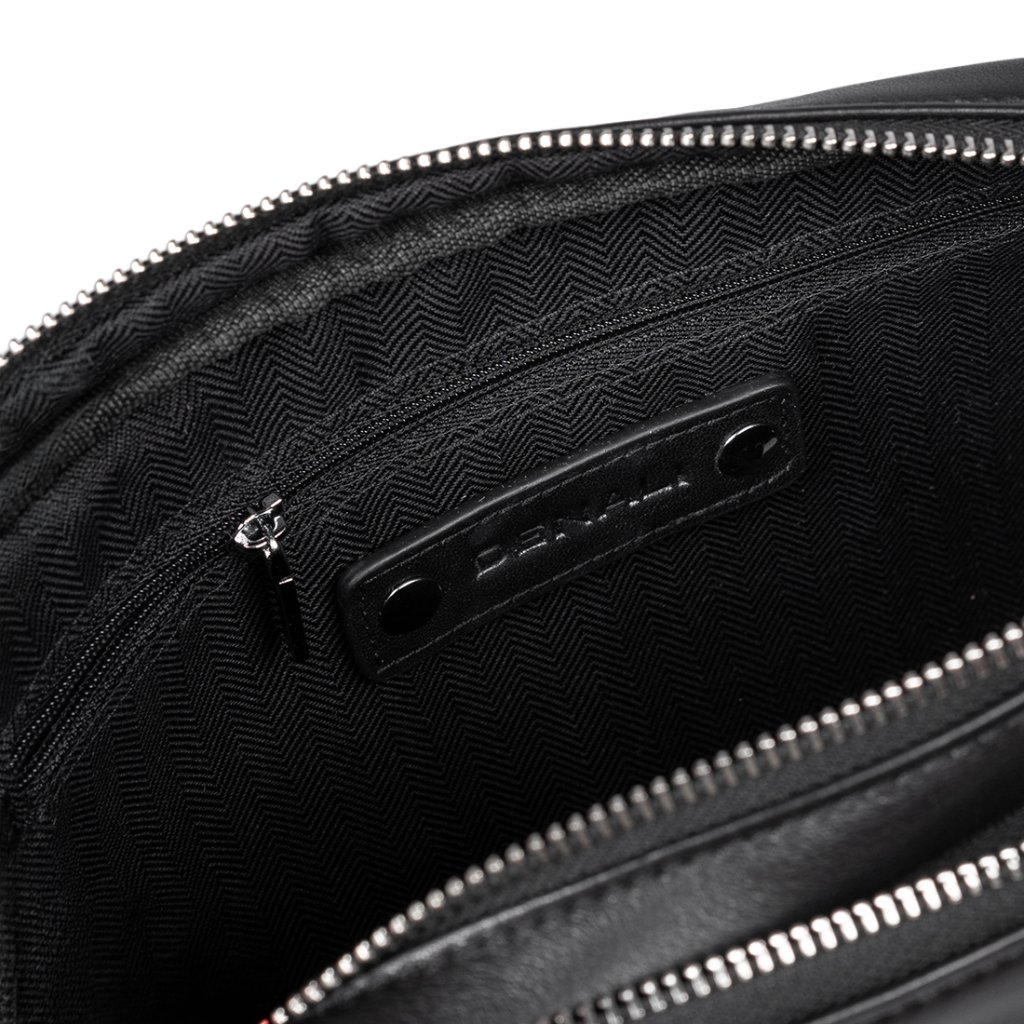 Denali Genuine Leather - Varel Duo Leather Clutch Crossbody - Tas Selempang Pria 100% Kulit Sapi