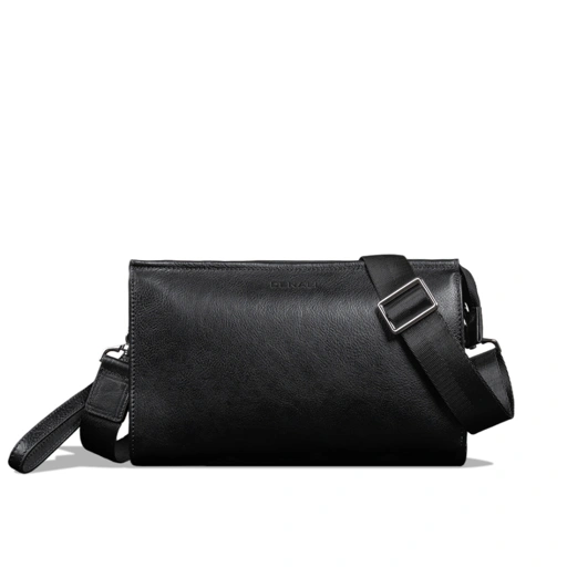 Denali Genuine Leather - Gravin Duo Leather Clutch Crossbody - Tas Selempang Pria 100% Kulit Sapi