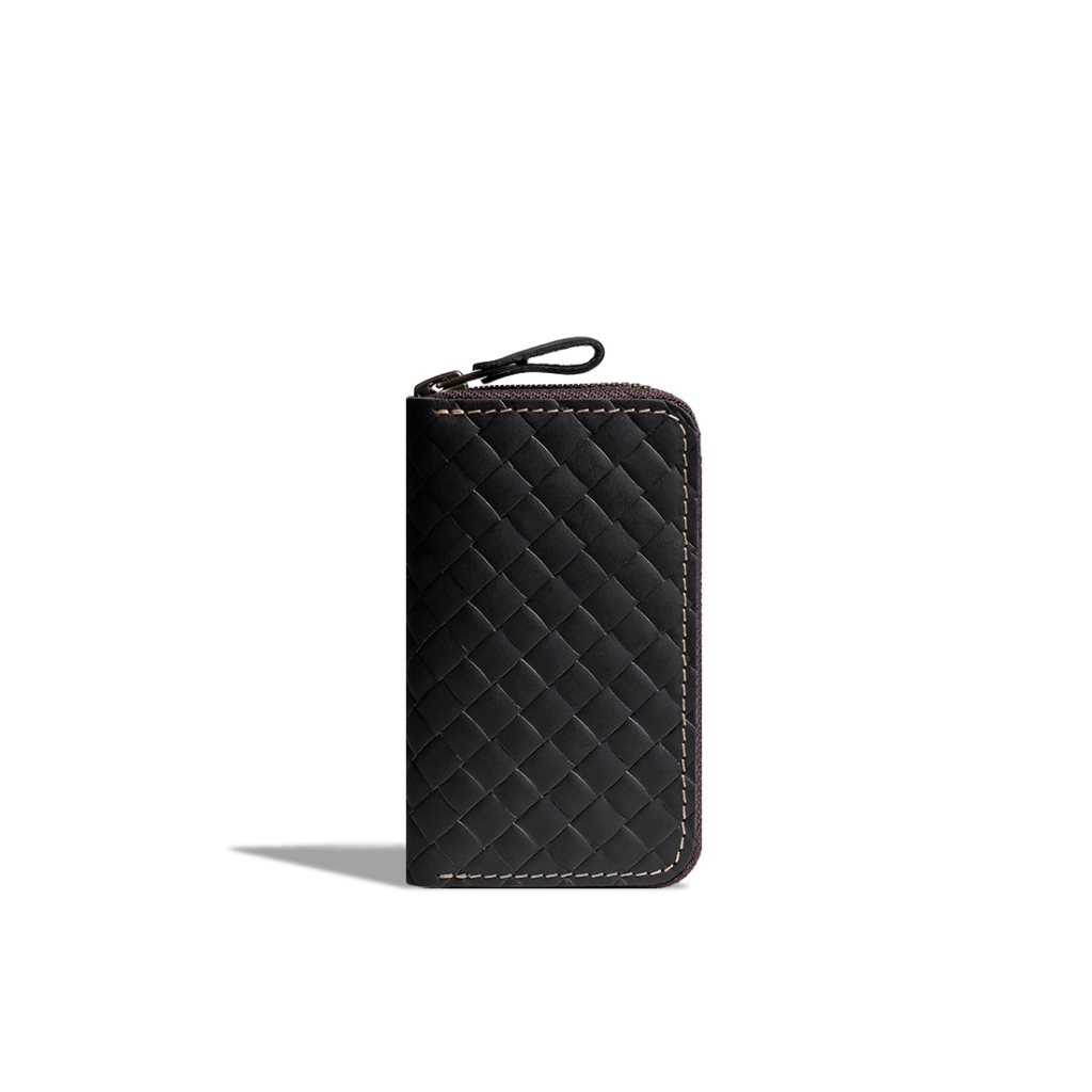Denali - Woven Leather/Kulit Anyaman - Hikaru Key Wallet