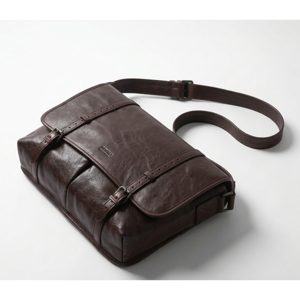 Denali Genuine Leather - Lawson Vintage Messenger Bag - Tas Selempang Pria