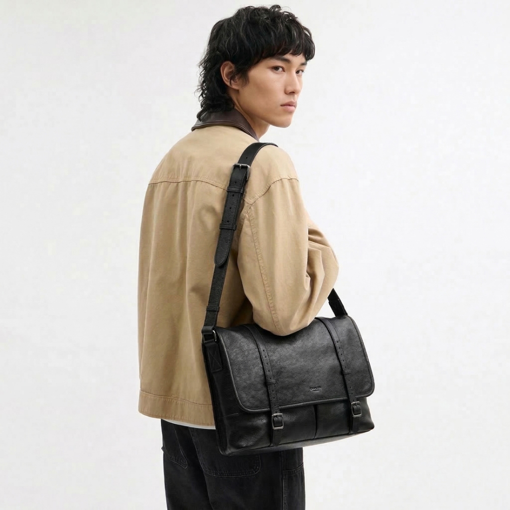 Denali Genuine Leather - Douglass Vintage Messenger Bag - Tas Selempang Pria