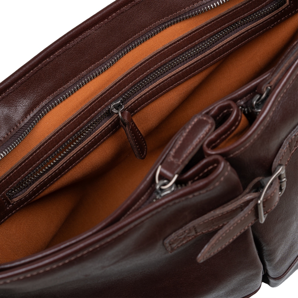 Denali Genuine Leather - Lawson Vintage Messenger Bag - Tas Selempang Pria