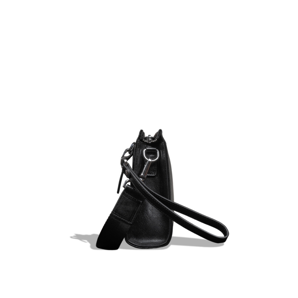 Denali Genuine Leather - Gravin Duo Leather Clutch Crossbody - Tas Selempang Pria 100% Kulit Sapi