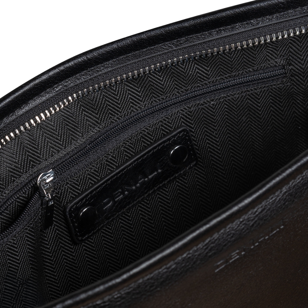 Denali Genuine Leather - Gravin Duo Leather Clutch Crossbody - Tas Selempang Pria 100% Kulit Sapi