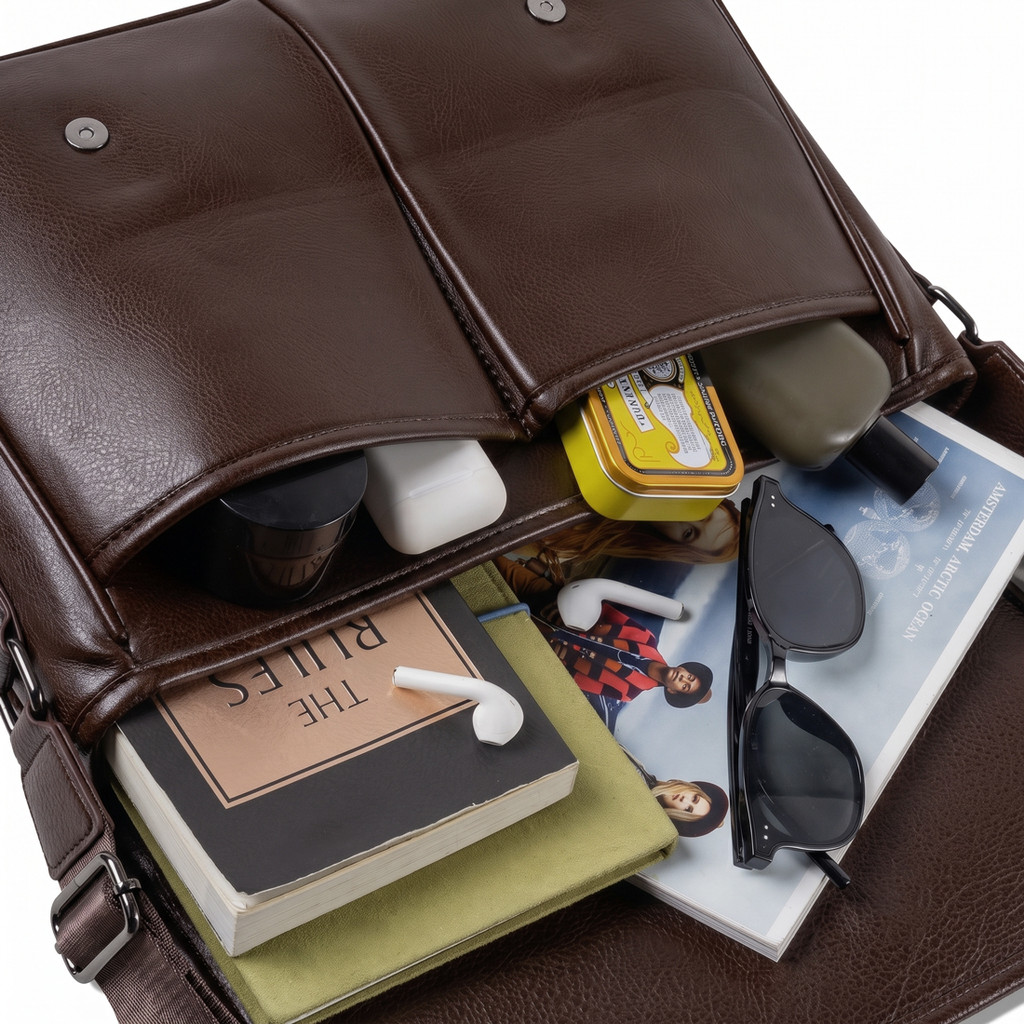 Denali - Therion Messenger Bag - Tas Selempang Kulit EcoLeather Pria