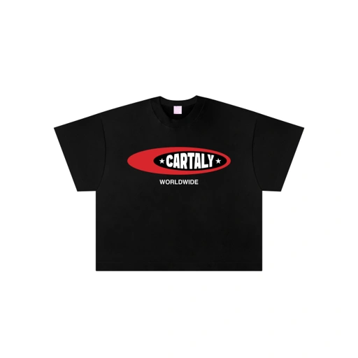 Image of Cartaly Oval Block T-Shirt Black