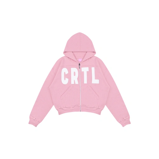Image of Cartaly "CRTL" Hoodie Zipper PINK