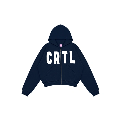 Image of Cartaly "CRTL" Hoodie Zipper Navy