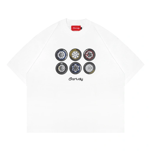 Image of Cartaly Tyre T-Shirt White