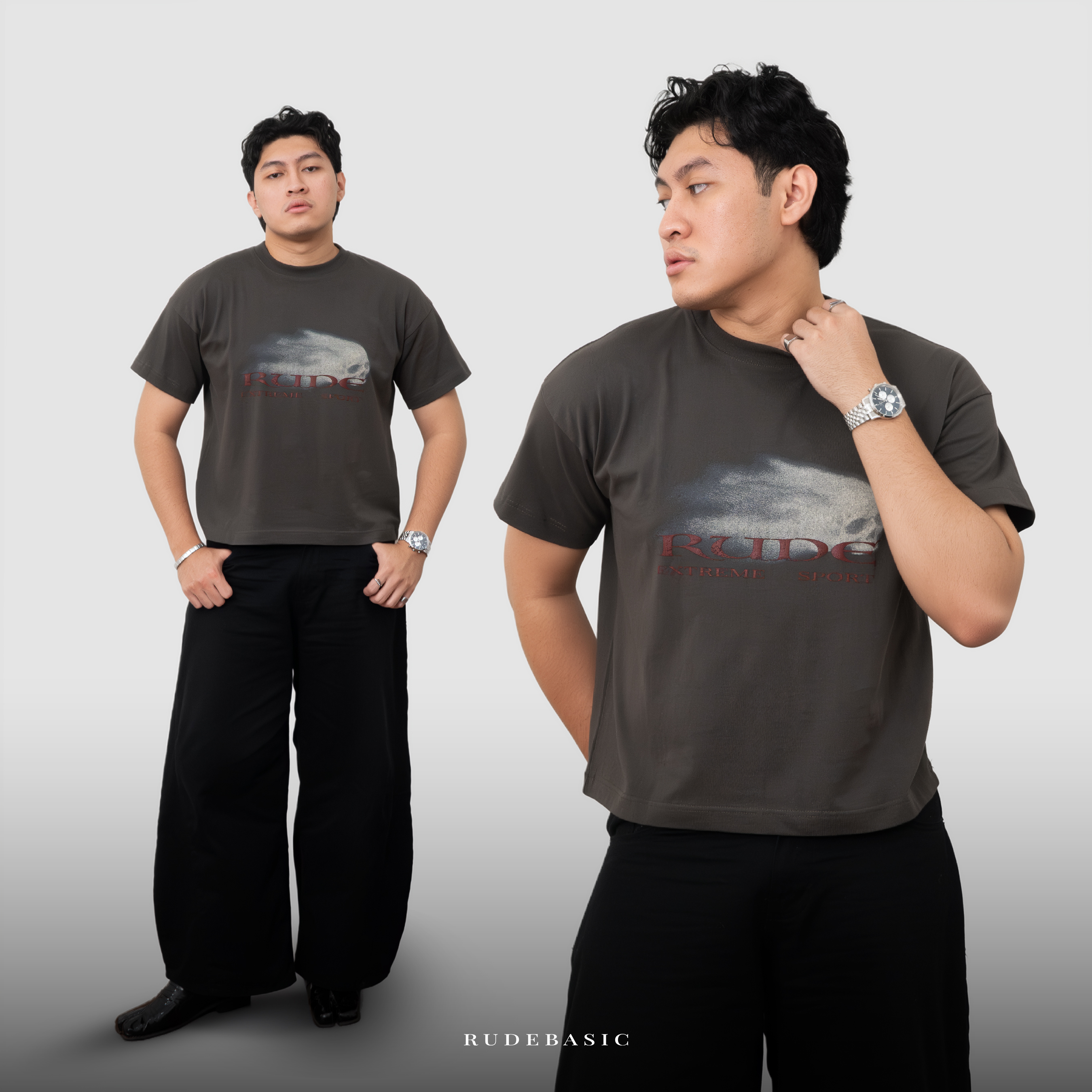 RUDEBASIC - Extreme tiny tee | Heavy Weight | Kaos Pria | Kaos vintage