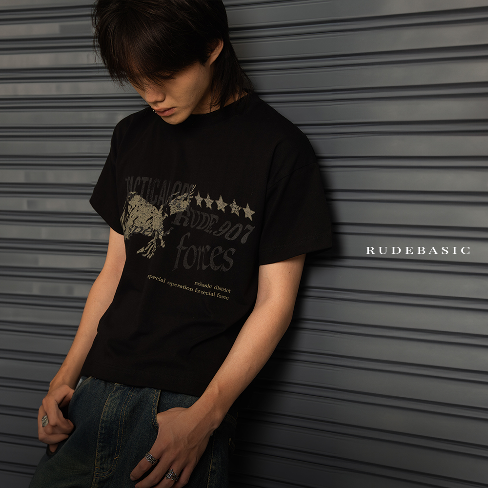 RUDEBASIC - Force Tiny Tee | Heavy Weight | Kaos Pria | Kaos vintage