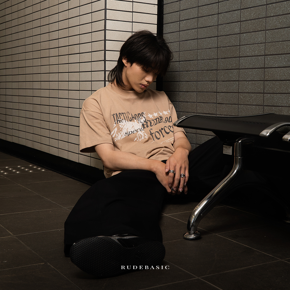 RUDEBASIC - Force Tiny Tee | Heavy Weight | Kaos Pria | Kaos vintage