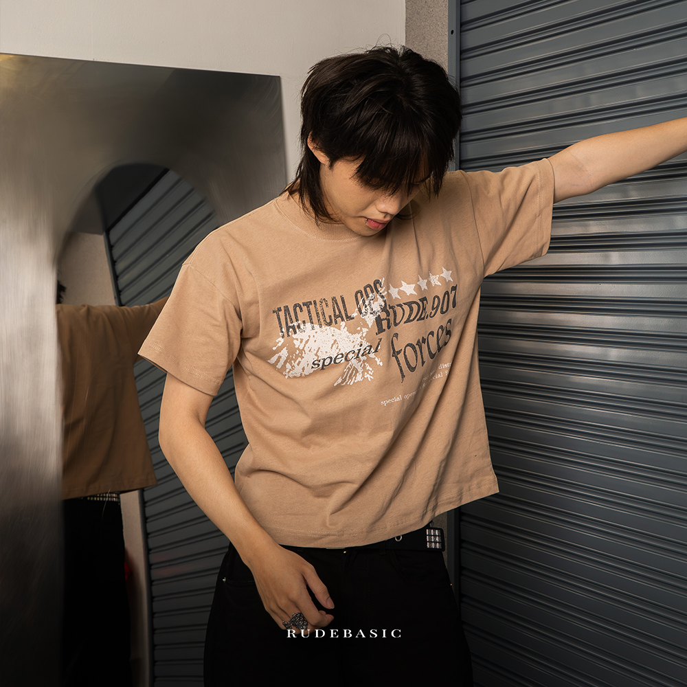 RUDEBASIC - Force Tiny Tee | Heavy Weight | Kaos Pria | Kaos vintage