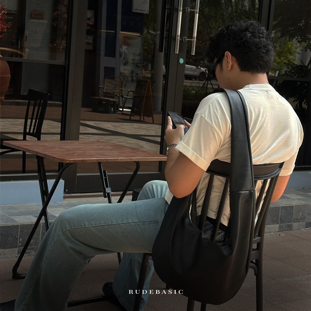 RUDEBASIC - Monk Leather Bag | Unisex | Tas Pria | Tas Kulit