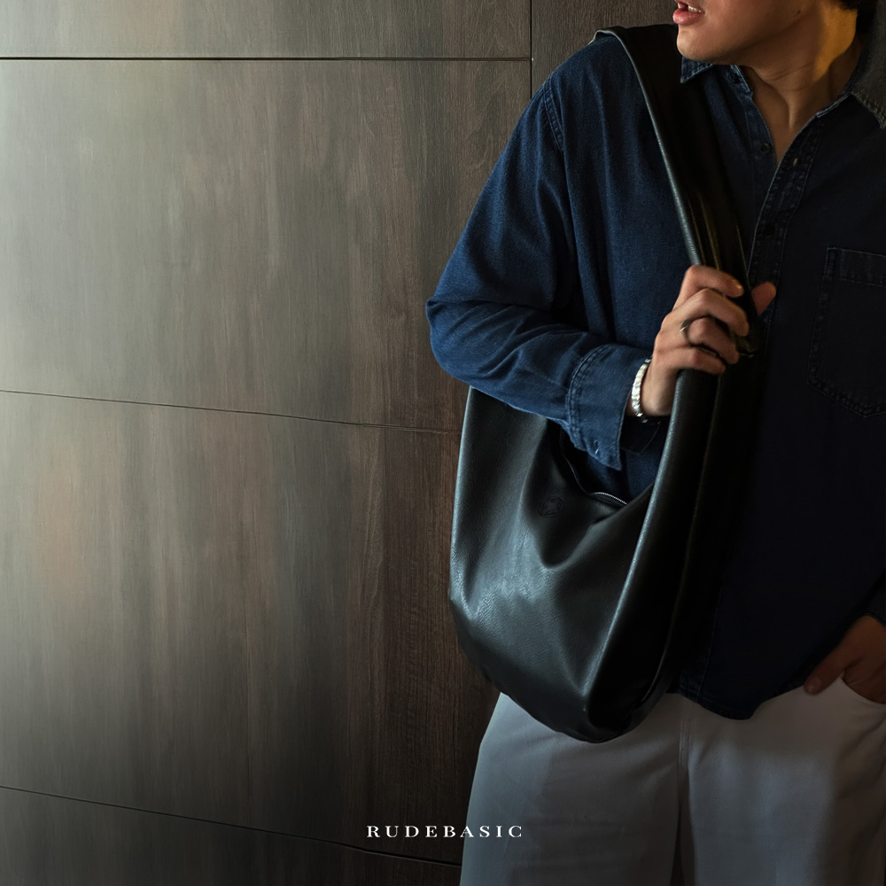 RUDEBASIC - Monk Leather Bag | Unisex | Tas Pria | Tas Kulit