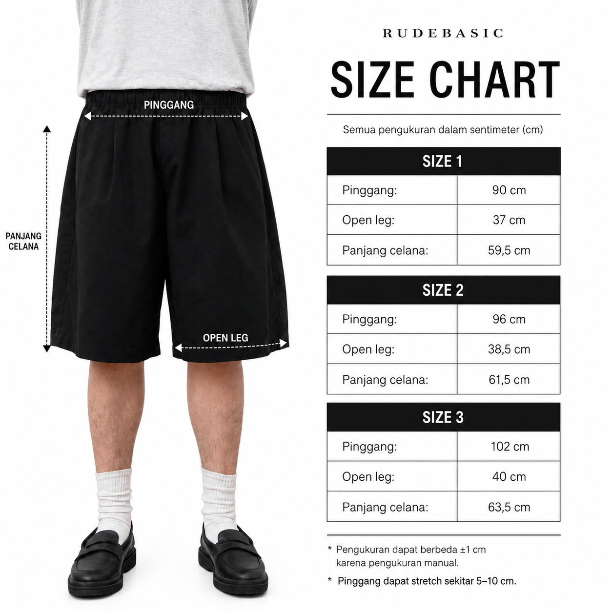 Rudebasic - Q Pants | Celana 3/4 | Fine Cotton Twill | Unisex