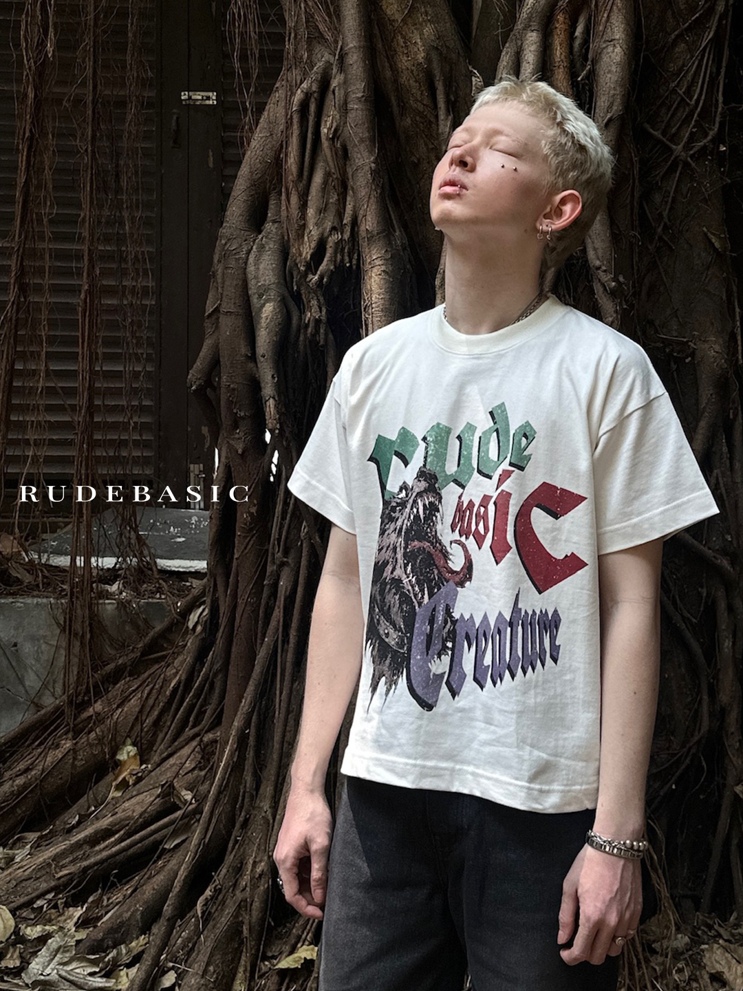RUDEBASIC - Creature Tiny Tee | Heavy Weight | Kaos Pria | Kaos vintage