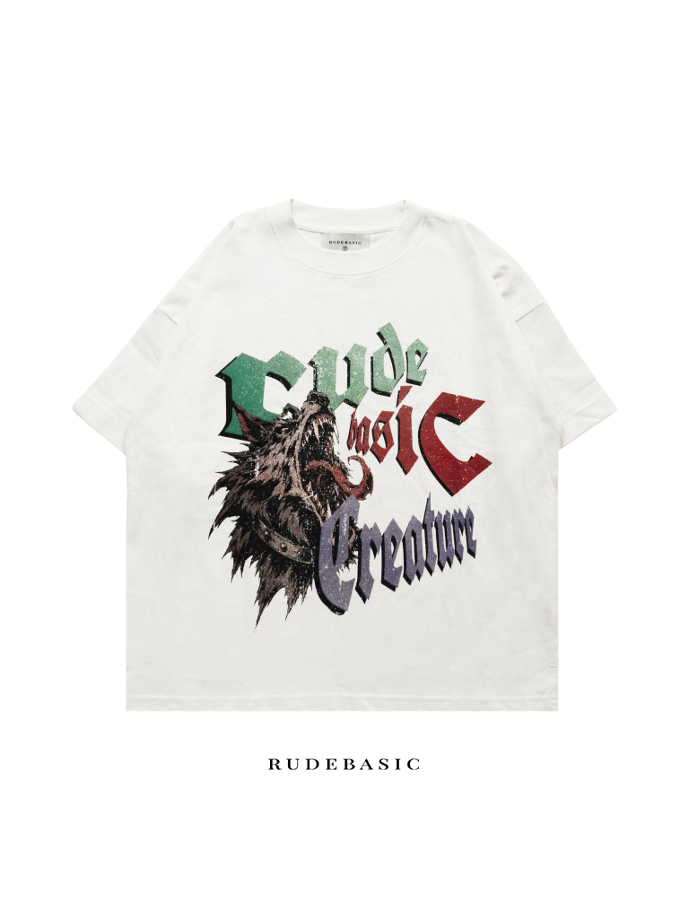 RUDEBASIC - Creature Tiny Tee | Heavy Weight | Kaos Pria | Kaos vintage