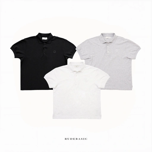 Image of RUDEBASIC - Essential Monogram Boxy Polo | Polo Pria | Polo Simple