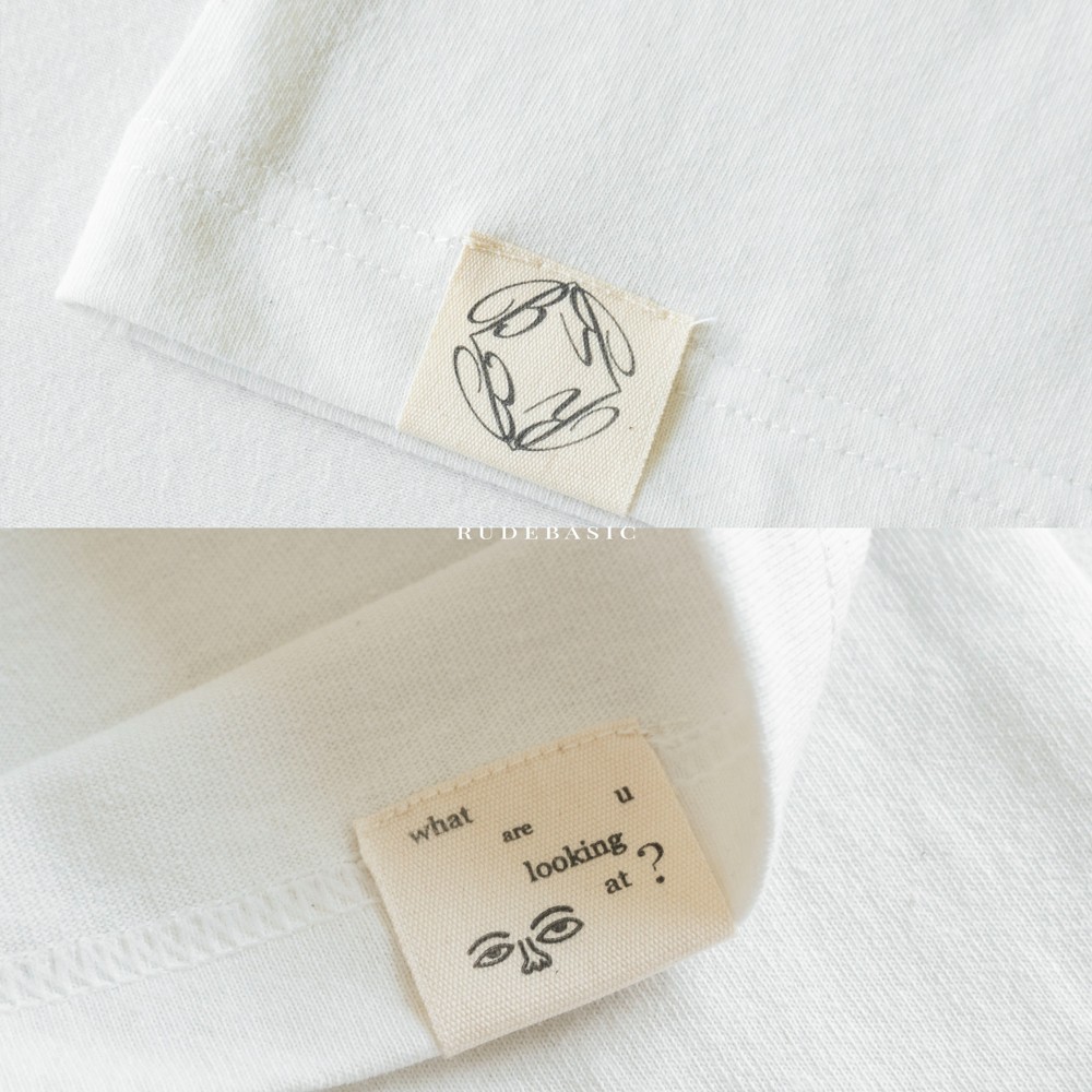 RUDEBASIC - Blank Tiny Tee | Heavy weight | Kaos Boxy | Kaos Polos Pria