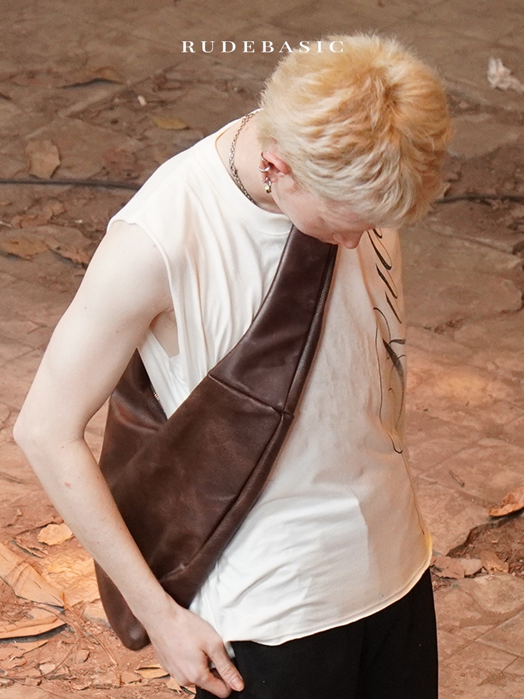 RUDEBASIC - Monk Leather Bag | Unisex | Tas Pria | Tas Kulit