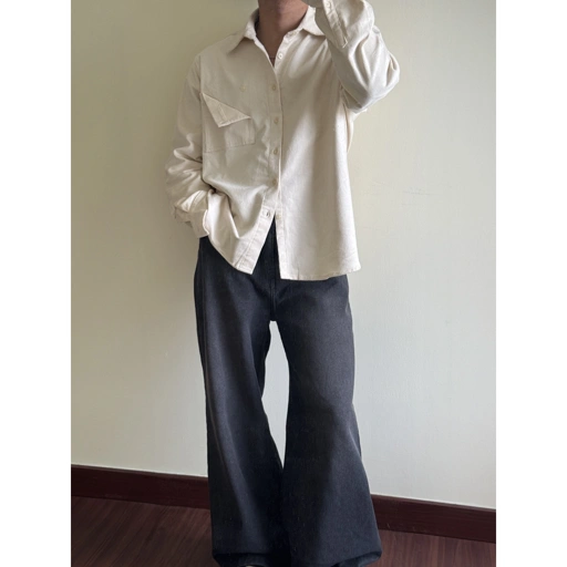 Image of RUDEBASIC - Unpocket Corduroy Overshirt | UNISEX