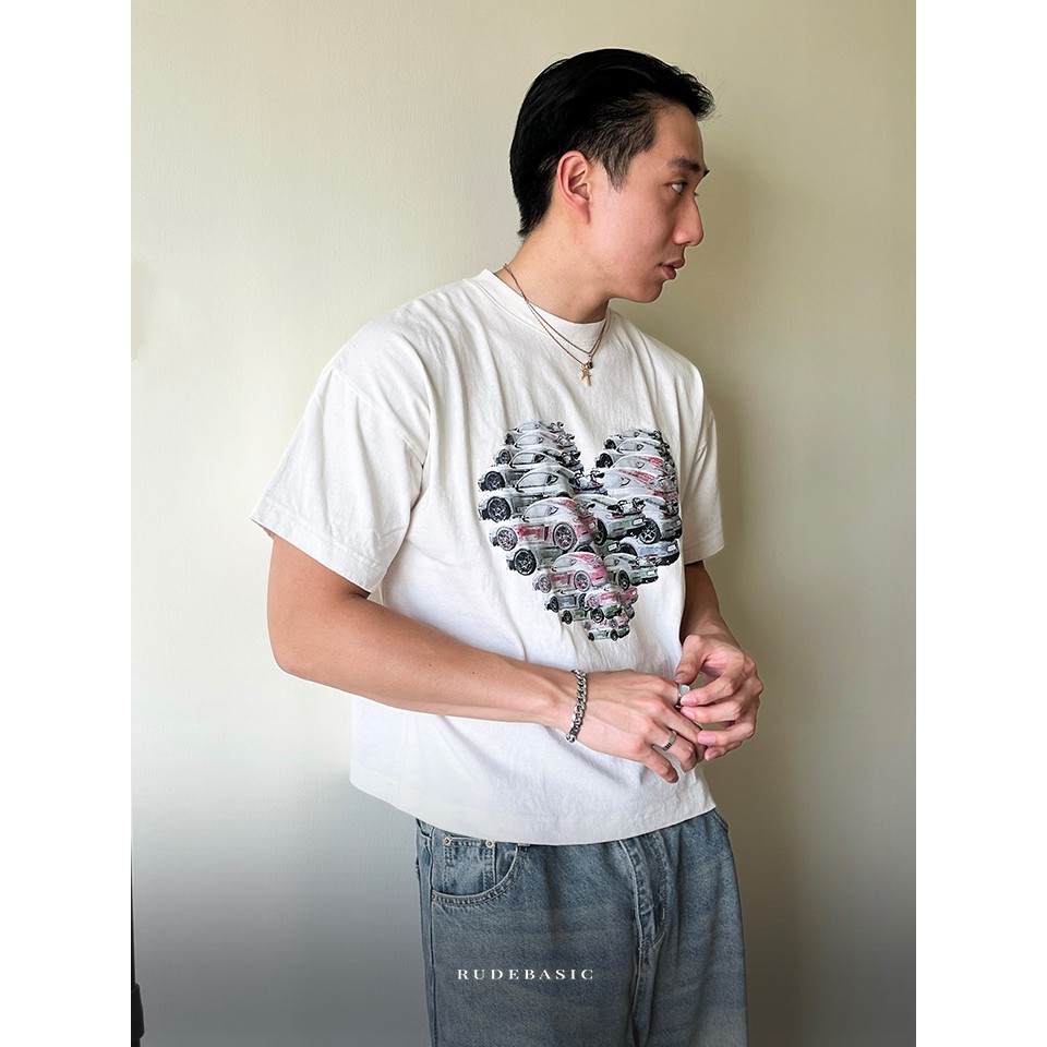 RUDEBASIC - Posye Tiny Tee - Heavy Weight Cotton [UNISEX] | Kaos Boxy | Kaos Putih Pria | Kaos Graphic